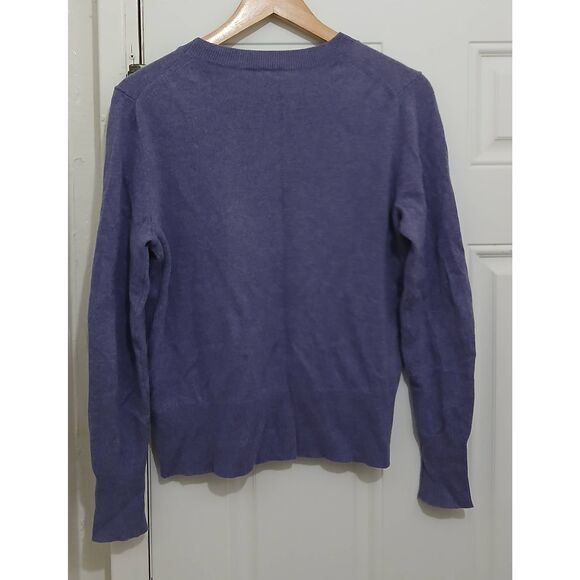 J crew womens small 100% cashmere sweater good cashmere standard lavender - Picture 3 of 6